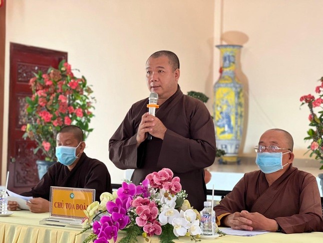 Thượng tọa Thích Trí Thọ phát biểu Thượng tọa Thích Trí Thọ phát biểu