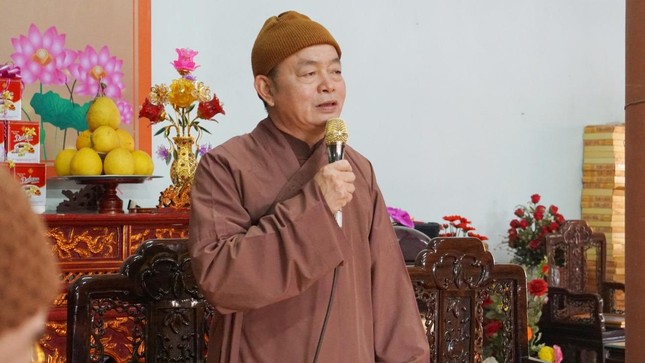 Thượng tọa Thích Thanh Hòa phát biểu Thượng tọa Thích Thanh Hòa phát biểu