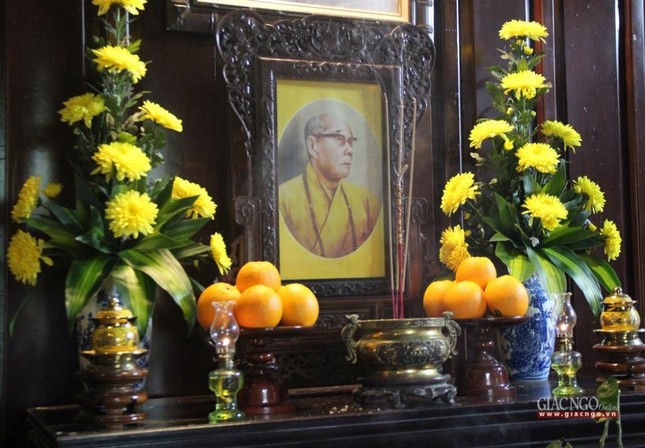 Di ảnh Đại lão Hòa thượng Thích Tịnh Khiết được thiết trí trong phòng tưởng niệm tại tổ đình Tường Vân