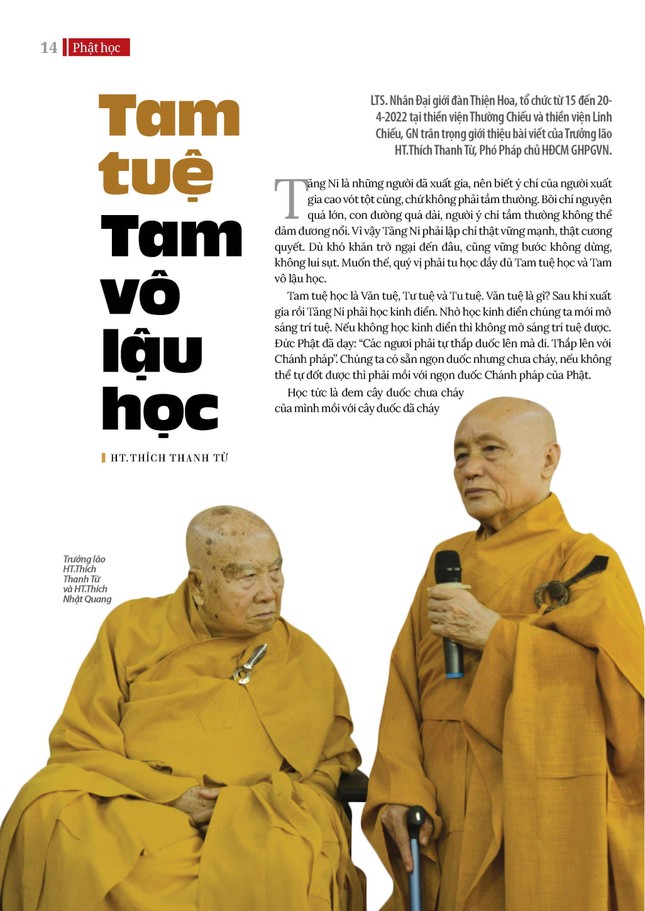 Bài trên Báo Giác Ngộ số 1147 - Thiết kế: Phòng Mỹ thuật BGN/Tống Viết Diễn