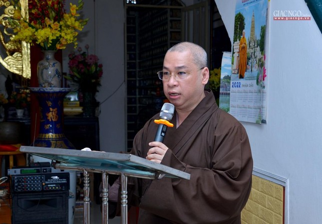 Thượng tọa Thích Minh Nhựt phát biểu khai mạc