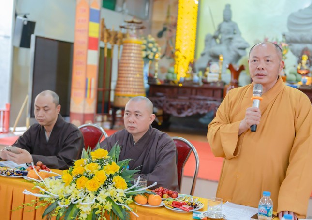 Thượng tọa Thích Tâm Định, Phó ban Trị sự GHPGVN tỉnh nêu ý kiến