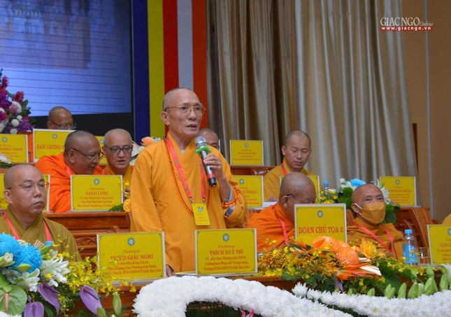 Hòa thượng Thích Huệ Trí phát biểu khai mạc Hòa thượng Thích Huệ Trí phát biểu khai mạc