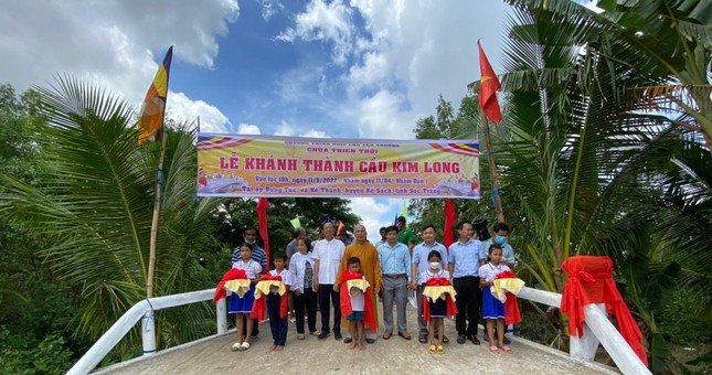 Khánh thành cầu Kim Long tại ấp Bưng Túc, xã Kế Thành