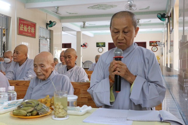 Ni trưởng Thích nữ Như Đán phát biểu khai mạc Ni trưởng Thích nữ Như Đán phát biểu khai mạc