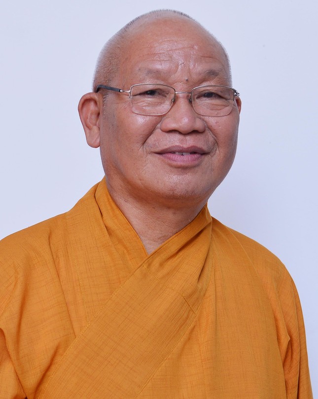 Hòa thượng Thích Nguyên Phước, Ủy viên Thường trực Hội đồng Trị sự, Trưởng ban Trị sự GHPGVN tỉnh Bình Định - Ảnh: Bảo Toàn