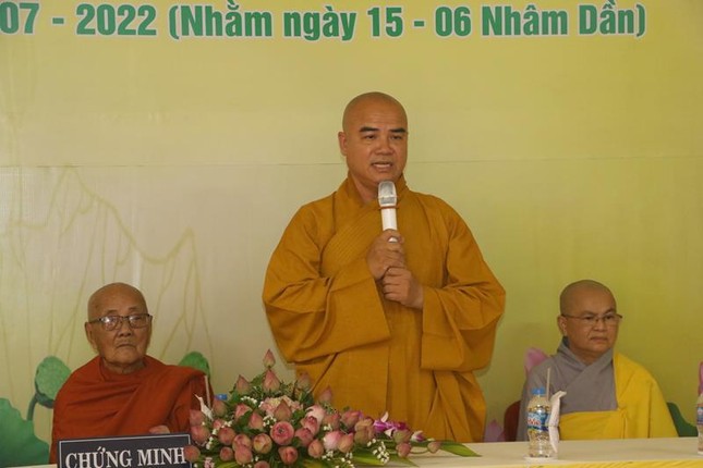 Thượng tọa Thích Tĩnh Triệt phát biểu khai mạc Thượng tọa Thích Tĩnh Triệt phát biểu khai mạc