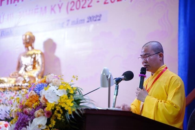Thượng tọa Thích Đức Nguyên phát biểu khai mạc Thượng tọa Thích Đức Nguyên phát biểu khai mạc