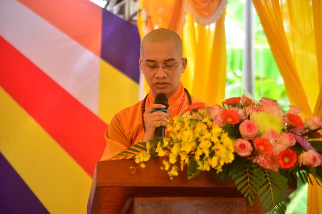 Đại đức Thích Nhựt Phú phát biểu khai mạc