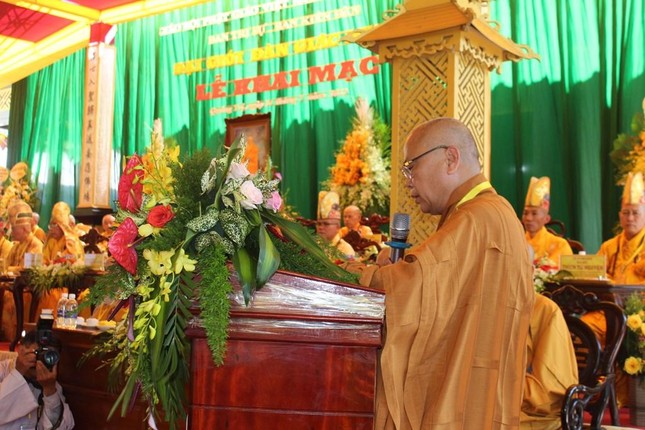 Thượng tọa Thích Quảng Thiện phát biểu khai mạc Thượng tọa Thích Quảng Thiện phát biểu khai mạc