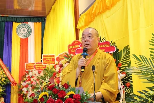 Hòa thượng Thích Thanh Nhiễu phát biểu khai mạc Hòa thượng Thích Thanh Nhiễu phát biểu khai mạc