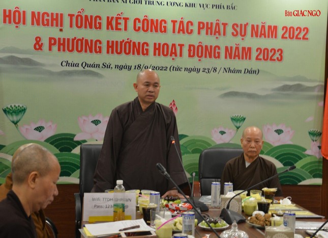 Thượng tọa Thích Đức Thiện phát biểu