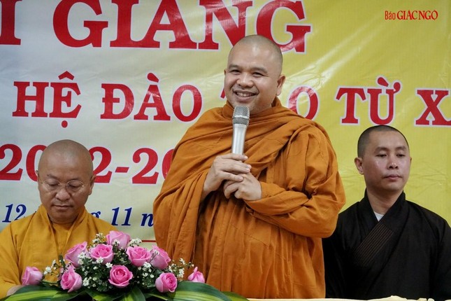 Thượng toạ Thích Giác Hoàng phát biểu khai mạc