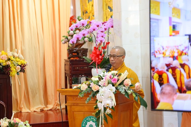 Thượng tọa Thích Tâm Chơn phát biểu khai mạc