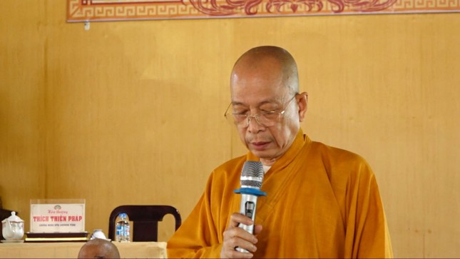 Thượng tọa Thích Huệ Khai phát biểu khai mạc Thượng tọa Thích Huệ Khai phát biểu khai mạc