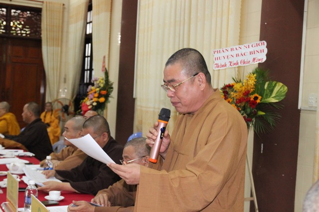 Thượng tọa Thích Từ Minh, Trưởng ban Kinh tế - Tài chính tỉnh báo cáo tài chính Thượng tọa Thích Từ Minh, Trưởng ban Kinh tế - Tài chính tỉnh báo cáo tài chính