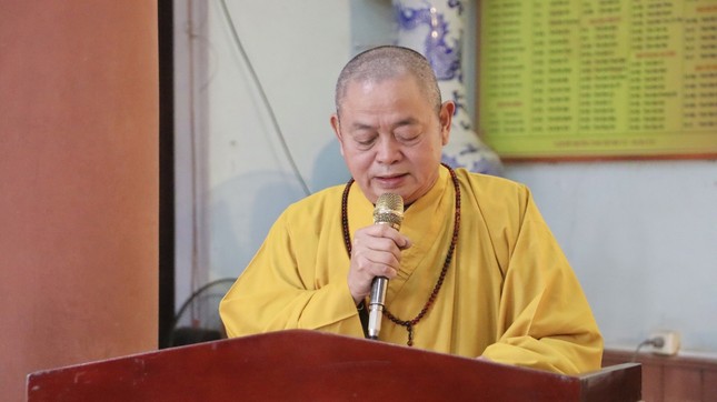Thượng tọa Thích Thanh Hòa phát biểu khai mạc