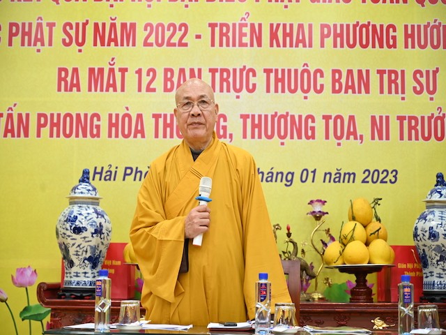 Hòa thượng Thích Quảng Tùng phát biểu khai mạc Hòa thượng Thích Quảng Tùng phát biểu khai mạc