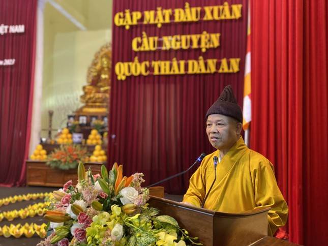 Hòa thượng Thích Thanh Quyết phát biểu