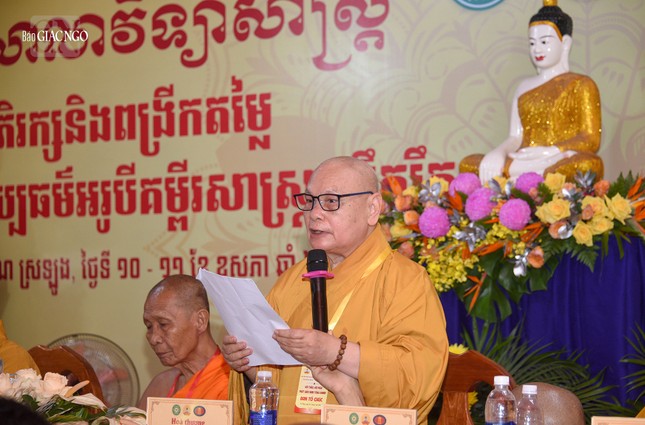 Hòa thượng Thích Thiện Nhơn phát biểu khai mạc