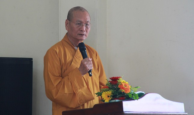 Hòa thượng Thích Hải Ấn phát biểu