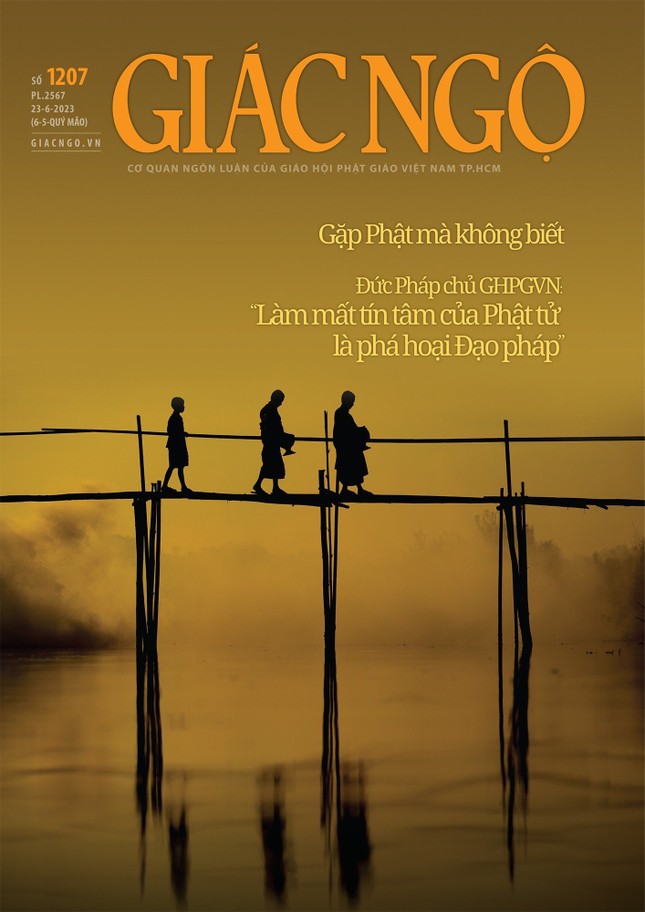 Bìa báo Giác Ngộ số 1207 - Mỹ thuật: Tống Viết Diễn Bìa báo Giác Ngộ số 1207 - Mỹ thuật: Tống Viết Diễn