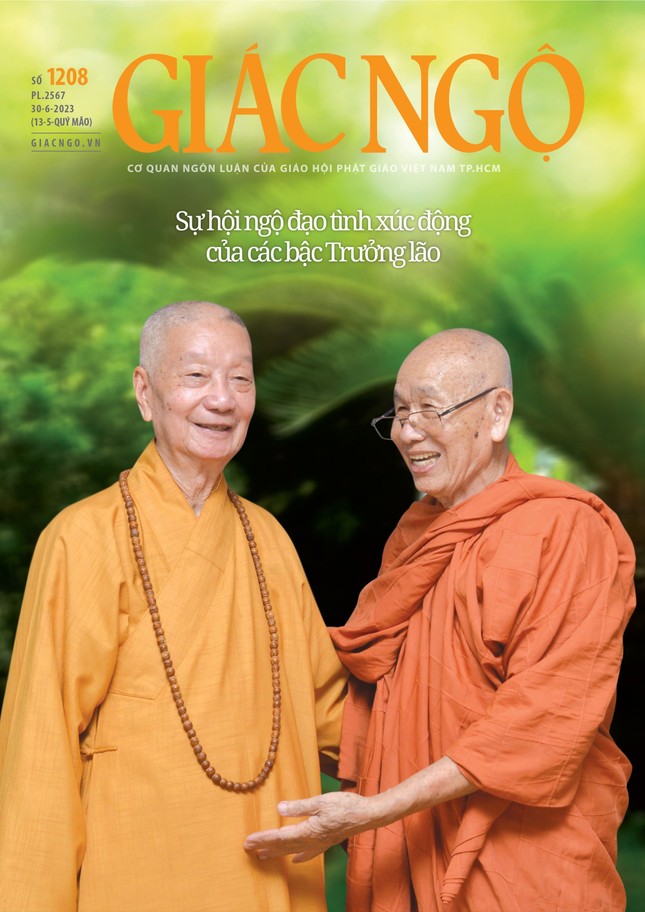 Bìa báo Giác Ngộ số 1208 - Mỹ thuật: Tống Viết Diễn