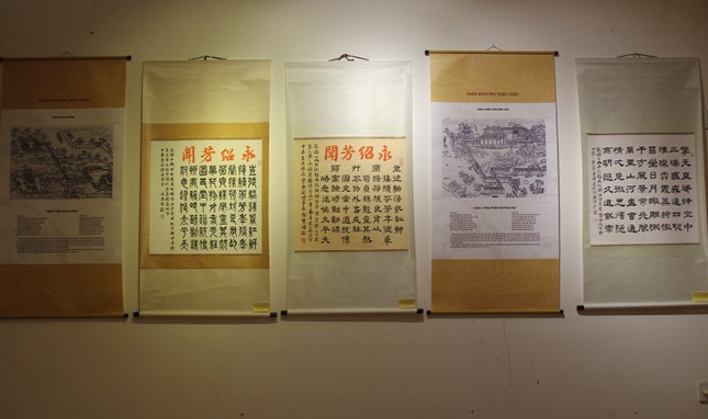 20 bài ngự chế đã được các nghệ nhân, nhà nghiên cứu thư pháp thuộc Hội Thư pháp Truyền thừa Đài Loan (Trung Quốc) tái hiện thành 53 bức thư pháp với nhiều thế chữ khác nhau