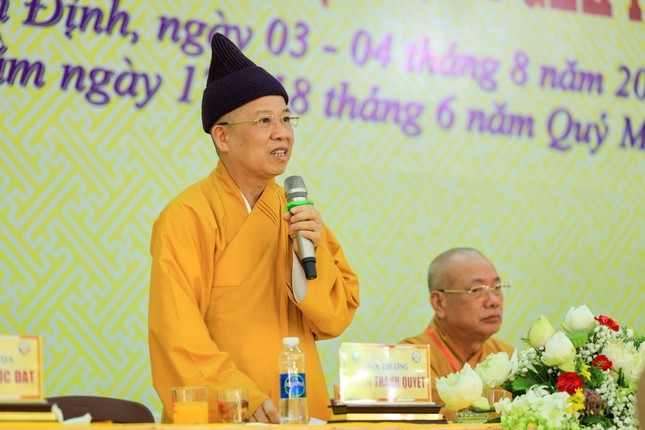 Hòa thượng Thích Thanh Quyết phát biểu chỉ đạo Hòa thượng Thích Thanh Quyết phát biểu chỉ đạo