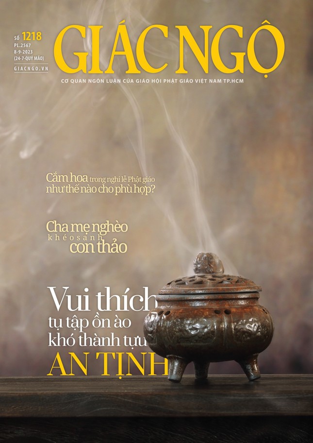 Bìa Báo Giác Ngộ số 1218 - Mỹ thuật: Tống Viết Diễn Bìa Báo Giác Ngộ số 1218 - Mỹ thuật: Tống Viết Diễn