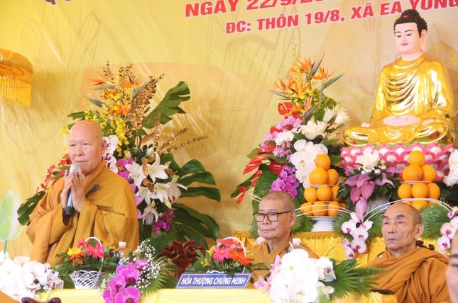 Hòa thượng Thích Minh Nghĩa ban huấn từ