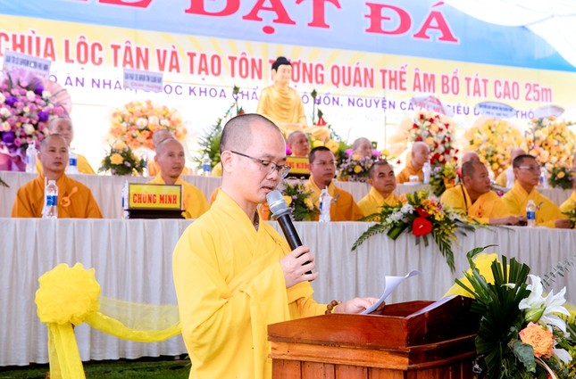 Đại đức Thích Thông Khiêm phát biểu khai mạc Đại đức Thích Thông Khiêm phát biểu khai mạc