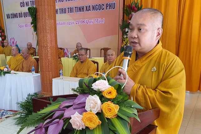 Thượng tọa Thích Trung Nguyện công bố quyết định bổ nhiệm trụ trì tịnh xá Ngọc Phú Thượng tọa Thích Trung Nguyện công bố quyết định bổ nhiệm trụ trì tịnh xá Ngọc Phú