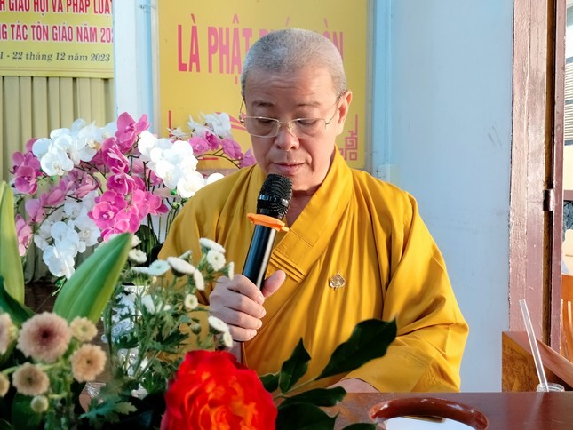 Hòa thượng Thích Trí Minh phát biểu khai mạc Hòa thượng Thích Trí Minh phát biểu khai mạc