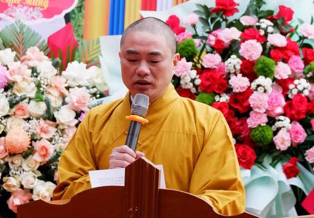 Đại đức Thích Viên Như phát biểu khai mạc