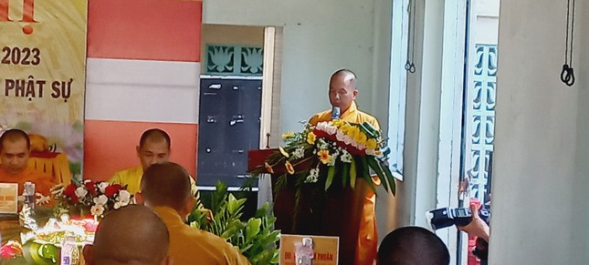 Đại đức Thích Quảng Thông phát biểu khai mạc