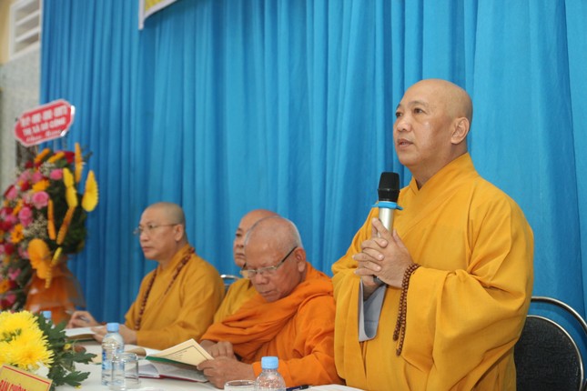 Thượng tọa Thích Giác Nguyên phát biểu khai mạc Thượng tọa Thích Giác Nguyên phát biểu khai mạc