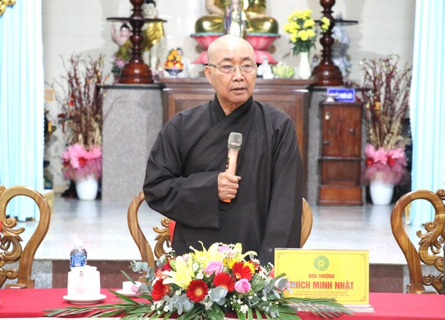 Hòa thượng Thích Minh Nhật phát biểu khai mạc