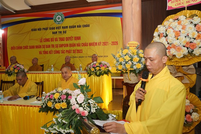 Thượng tọa Thích Thanh Bảo phát biểu khai mạc hội nghị