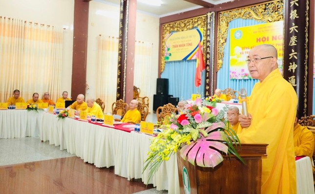 Hòa thượng Thích Minh Nhật phát biểu khai mạc