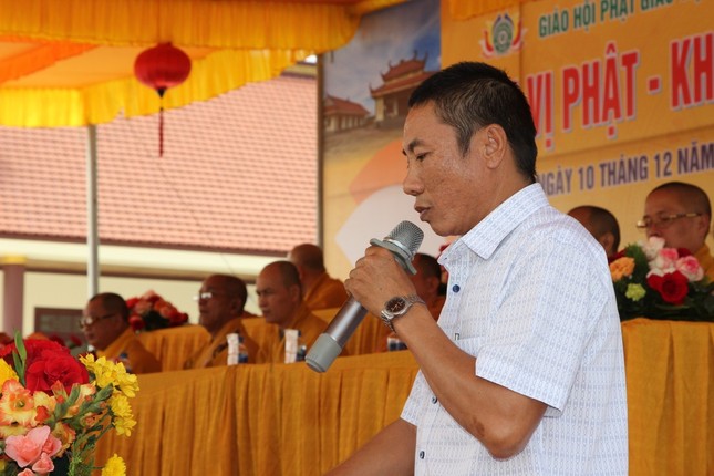 Ông Dương Ngọc Thông phát biểu chúc mừng