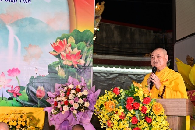 Đại đức Thích Thanh Nghiêm phát biểu khai mạc Đại đức Thích Thanh Nghiêm phát biểu khai mạc
