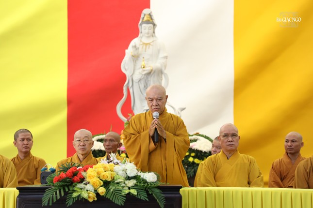 Hòa thượng Thích Nhựt Hỷ phát biểu khai mạc