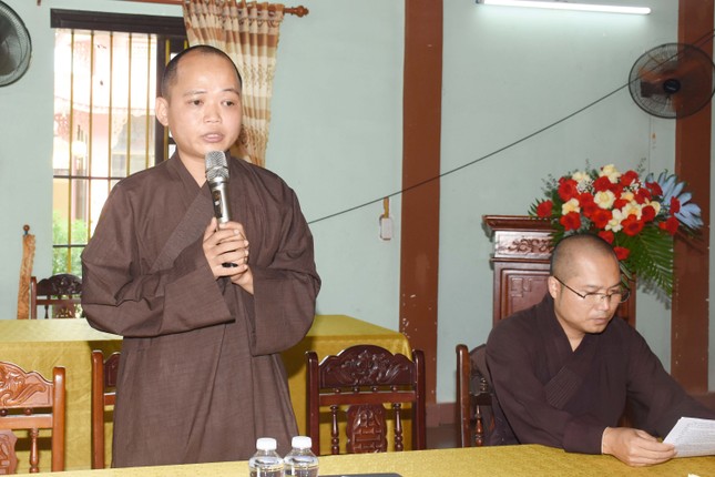 Đại đức Thích Đồng Tâm báo cáo hoạt động Phật sự Đại đức Thích Đồng Tâm báo cáo hoạt động Phật sự