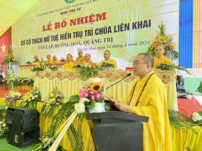 Đại đức Thích Viên Thành công bố quyết định bổ nhiệm trụ trì chùa Liên Khai của Ban Trị sự GHPGVN tỉnh Quảng Trị Đại đức Thích Viên Thành công bố quyết định bổ nhiệm trụ trì chùa Liên Khai của Ban Trị sự GHPGVN tỉnh Quảng Trị