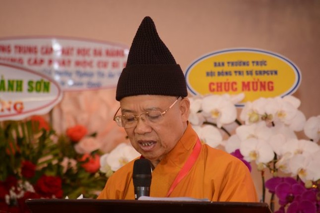 Hòa thượng Thích Thanh Quyết phát biểu khai mạc Hòa thượng Thích Thanh Quyết phát biểu khai mạc