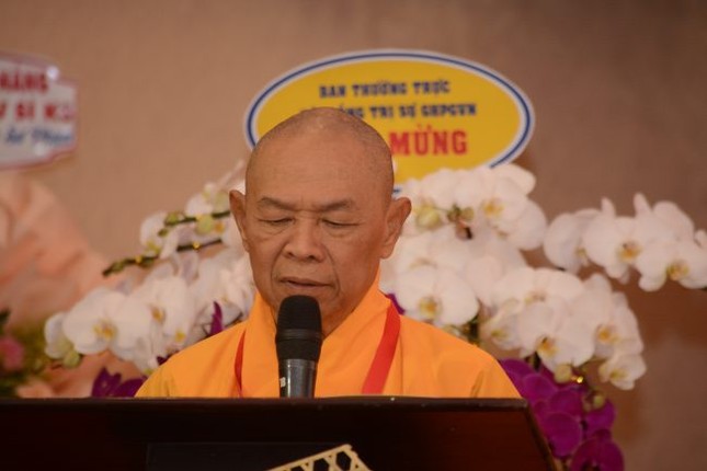 Hòa thượng Thích Từ Nghiêm phát biểu chào mừng Hòa thượng Thích Từ Nghiêm phát biểu chào mừng
