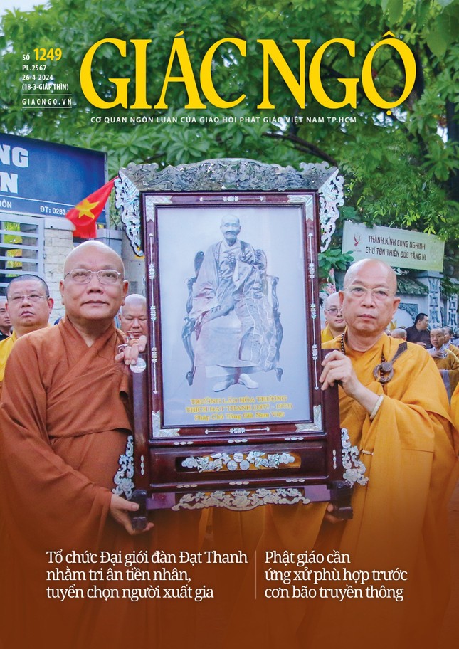 Bìa Báo Giác Ngộ số 1249 - Ảnh: Nguyện Truyền, mỹ thuật: Tống Viết Diễn Bìa Báo Giác Ngộ số 1249 - Ảnh: Nguyện Truyền, mỹ thuật: Tống Viết Diễn