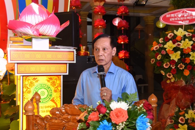 Phó Chủ tịch Thường trực UBMTTQVN Q.Tân Bình Huỳnh Văn Bé phát biểu