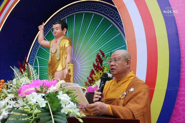 Thượng toạ Thích Minh Thanh đọc Diễn văn Phật đản Phật lịch 2568